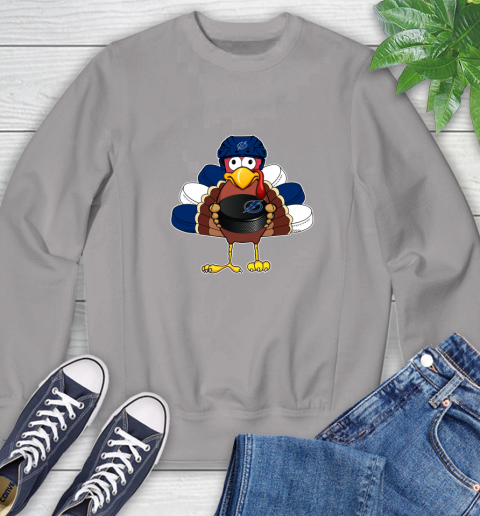 Tampa Bay Lightning Turkey Thanksgiving Day Sweatshirt 5