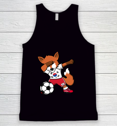 Dabbing Fox South Korea Soccer Fans Jersey Korean Football Tank Top