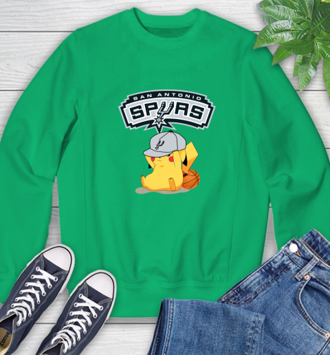 NBA Pikachu Basketball Sports San Antonio Spurs Sweatshirt 6
