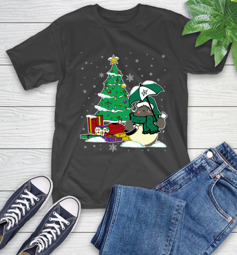 Dallas Stars NHL Hockey Cute Tonari No Totoro Christmas Sports T-Shirt