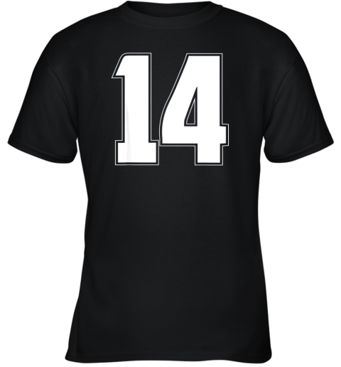 Halloween Group Costume #14 Sport Jersey Number 14 14th Bday Youth T-Shirt