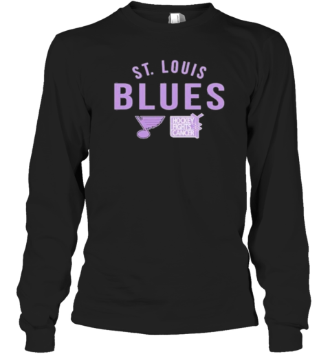 St. Louis Blues Richmond Resilient Hockey Fights Cancer Long Sleeve T-Shirt