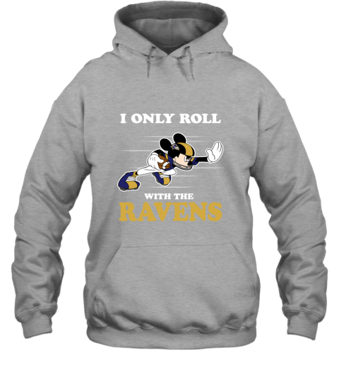 Mickey Mouse Only Roll With The Ravens NFL Baltimore Ravens Shirt - Bring  Your Ideas, Thoughts And Imaginations Into Reality Today