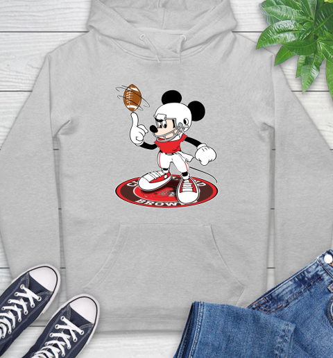 NFL Football Cleveland Browns Cheerful Mickey Disney Shirt Hoodie 6