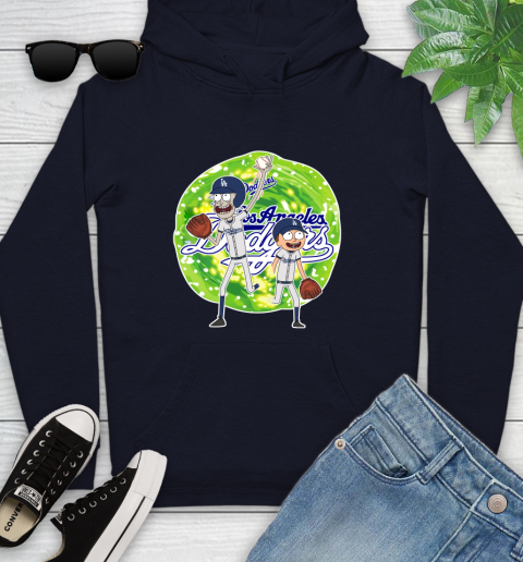 MLB Los Angeles Dodgers Rick And Morty Baseball Sports Youth Hoodie 5 MLB Los Angeles Dodgers Rick And Morty Baseball Sports Youth Hoodie - Image 5