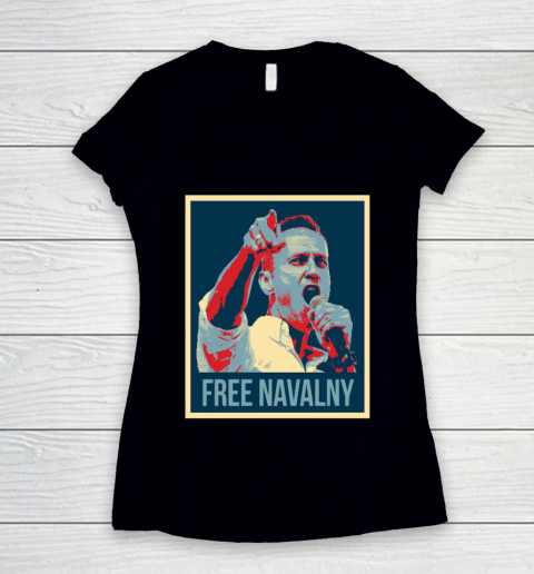 Free Navalny Shirts Women's V-Neck T-Shirt