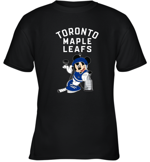 Mickey Toronto Maple Leafs With The Stanley Cup Hockey NHL Youth T-Shirt