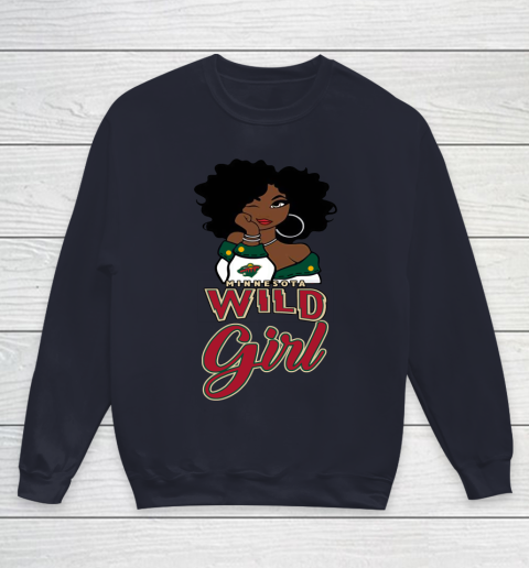 Minnesota Wild Girl NHL Youth Sweatshirt 3
