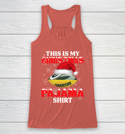 Green Bay Packers This Is My Christmas Pajama Shirt NFL Racerback Tank 3