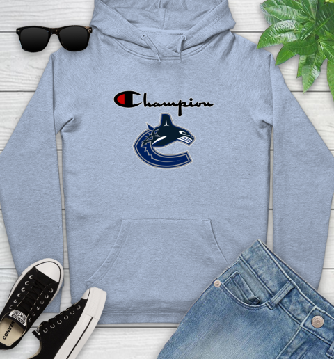 NHL Hockey Vancouver Canucks Champion Shirt Youth Hoodie 7