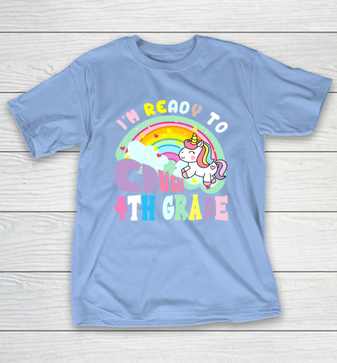 Back to school shirt ready to crush 4th grade unicorn T-Shirt 20