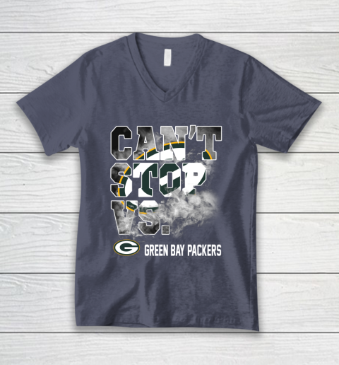 NFL Green Bay Packers Can't Stop Vs V-Neck T-Shirt 7