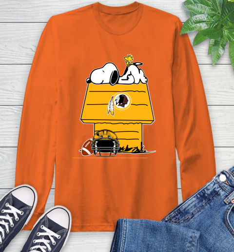 Washington Redskins NFL Football Snoopy Woodstock The Peanuts Movie Long Sleeve T-Shirt 5