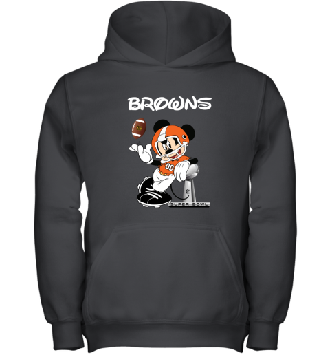 Mickey Browns Taking The Super Bowl Trophy Football Youth Hoodie