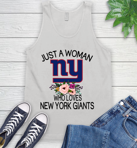 NFL Just A Woman Who Loves New York Giants Football Sports Tank Top