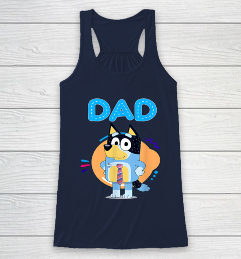 Family Blueys Love Dad Love Mom Blueys Love Mom Racerback Tank 8