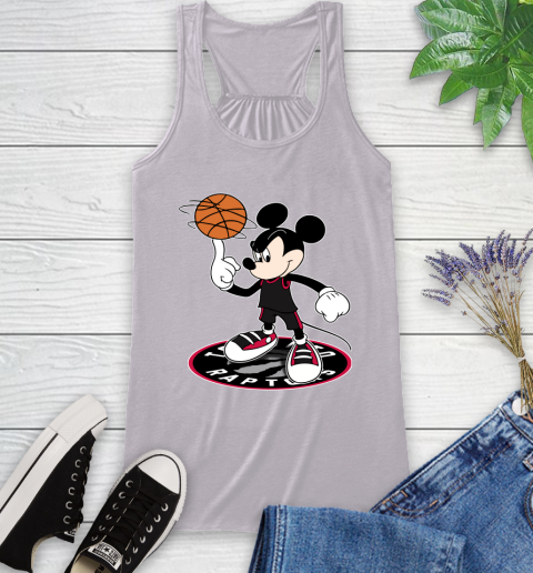 NBA Basketball Toronto Raptors Cheerful Mickey Disney Shirt not broken the mould Racerback Tank 5