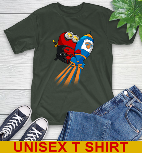 NBA Basketball New York Knicks Deadpool Minion Marvel Shirt T-Shirt 6