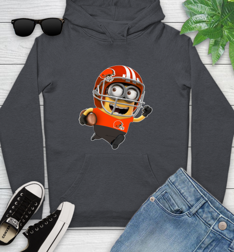 NFL Cleveland Browns Minions Disney Football Sports Youth Hoodie 8