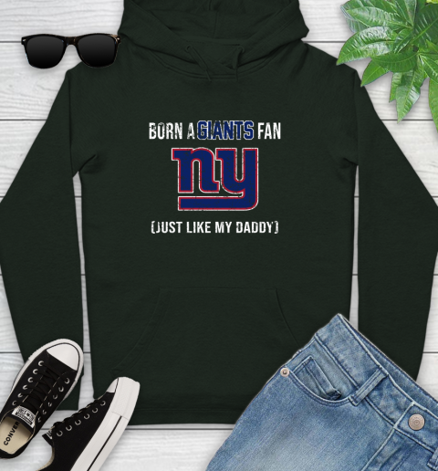 NFL New York Giants Football Loyal Fan Just Like My Daddy Shirt Youth Hoodie - Image 13