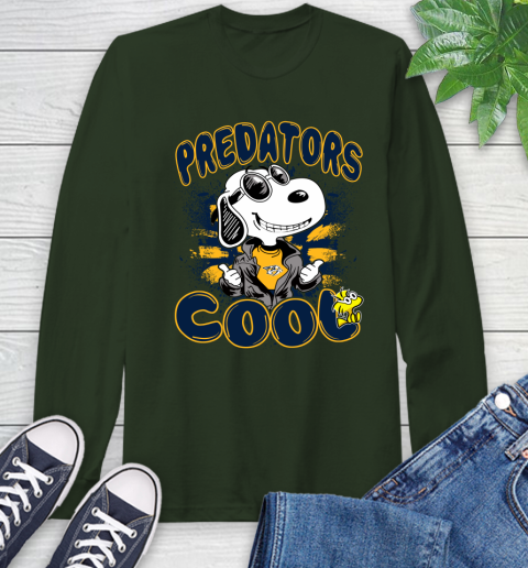 NHL Hockey Nashville Predators Cool Snoopy Shirt Long Sleeve T-Shirt 6