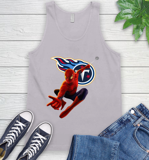 NFL Spider Man Avengers Endgame Football Tennessee Titans Tank Top 4