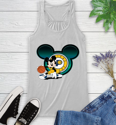 NBA Indiana Pacers Mickey Mouse Disney Basketball Racerback Tank