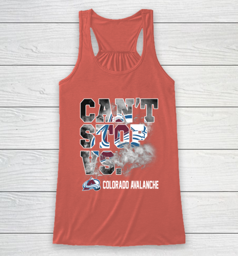 NHL Colorado Avalanche Hockey Can't Stop Vs Racerback Tank 3