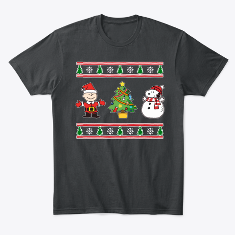 cjv6 snoopy and woodstock ugly christmas classic t shirt 2 front black