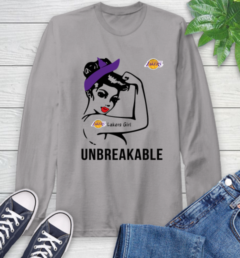 NBA Los Angeles Lakers Girl Unbreakable Basketball Sports Long Sleeve T-Shirt 4
