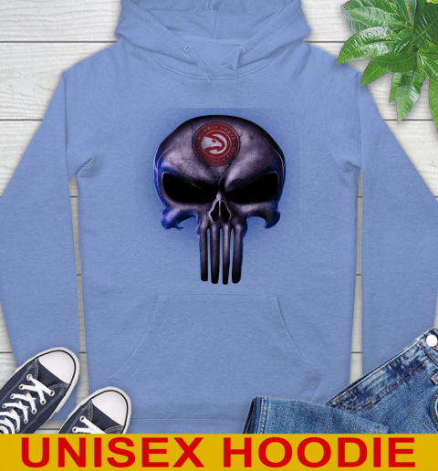 Atlanta Hawks NBA Basketball Punisher Skull Sports Hoodie 11