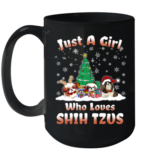 Christmas Just a girl who love shih tzus dog pet lover 140