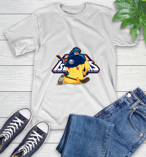 NHL Pikachu Hockey Sports New York Islanders T-Shirt