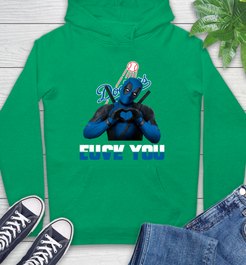 MLB Los Angeles Dodgers Deadpool Love You Fuck You Baseball Sports Hoodie 8