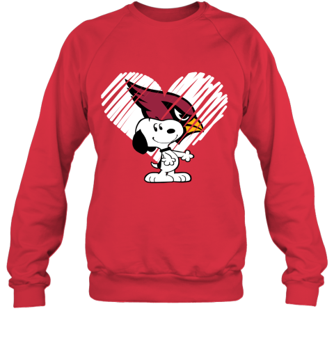 qxmr happy christmas with arizona cardinals snoopy sweatshirt 35 front red