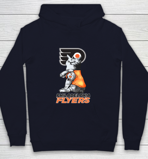 NHL My Cat Loves Philadelphia Flyers Hockey Youth Hoodie 2
