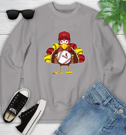 St.Louis Cardinals Turkey thanksgiving Youth Sweatshirt 4