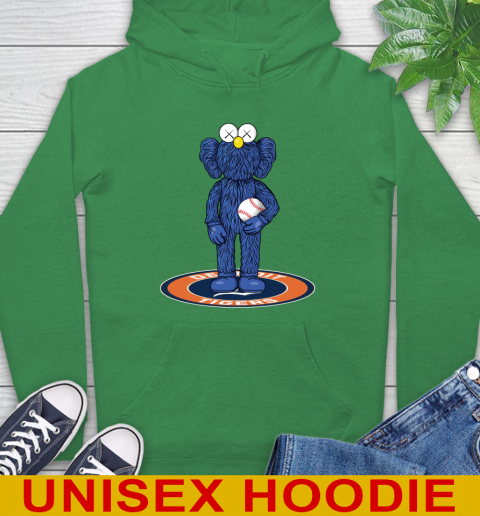 MLB Baseball Detroit Tigers Kaws Bff Blue Figure Shirt Hoodie 8