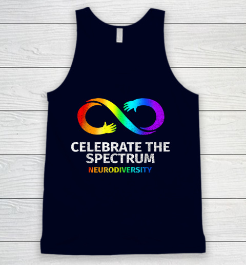Neurodiversity Celebrate Spectrum Infinity Autism Awareness Tank Top 2