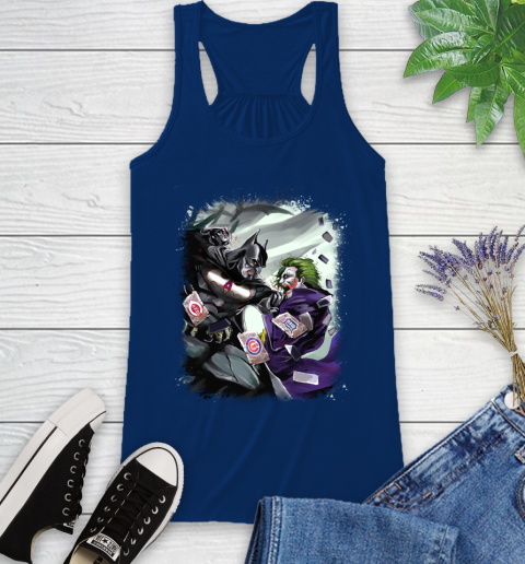 Los Angeles Angels MLB Baseball Batman Fighting Joker DC Comics Racerback Tank 9