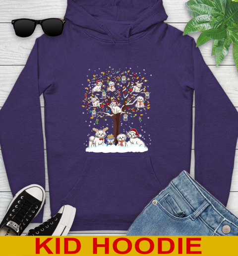Maltese dog pet lover light christmas tree shirt 132