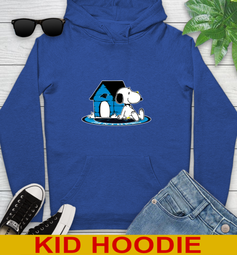 NFL Football Carolina Panthers Snoopy The Peanuts Movie Shirt Youth Hoodie 10