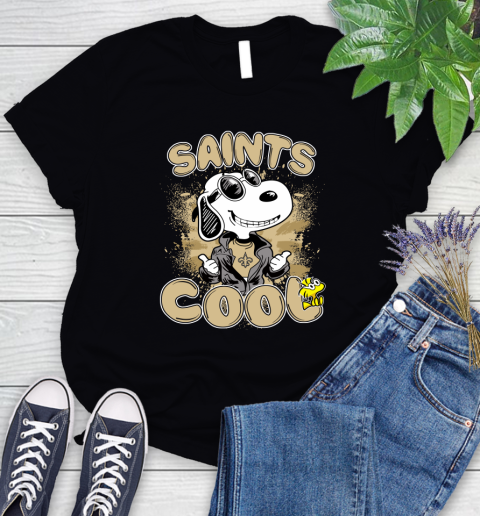 NFL Football New Orleans Saints Cool Snoopy Shirt Women's T-Shirt
