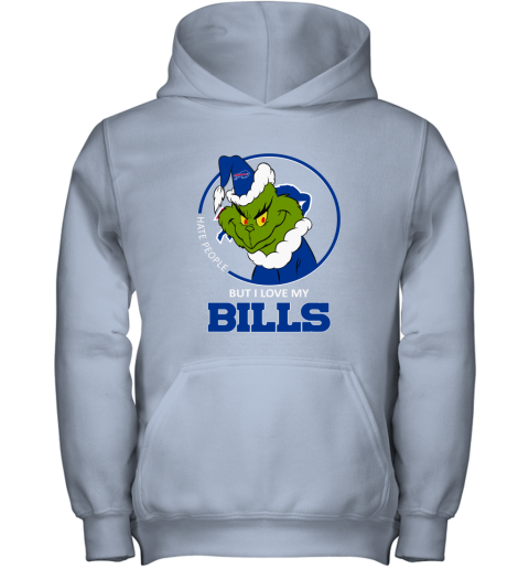 wvgu i hate people but i love my buffalo bills grinch nfl youth hoodie 43 front light pink