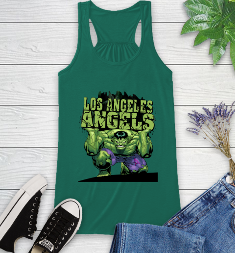 Los Angeles Angels MLB Baseball Incredible Hulk Marvel Avengers Sports Racerback Tank 7