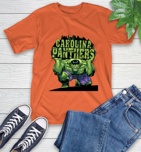 Carolina Panthers NFL Football Incredible Hulk Marvel Avengers Sports T-Shirt 5