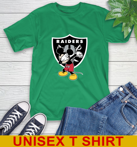 Oakland Raiders NFL Football Dabbing Mickey Disney Sports T-Shirt 7