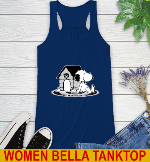 NFL Football Oakland Raiders Snoopy The Peanuts Movie Shirt Racerback Tank 9