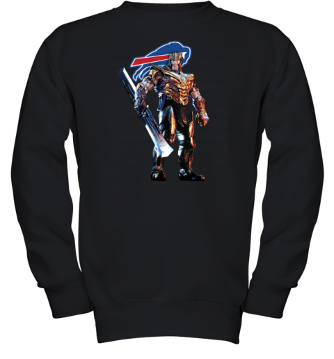 NFL Spider Man Avengers Endgame Football Buffalo Bills Youth T-Shirt