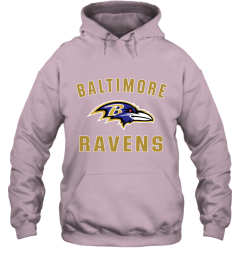 Men_s Baltimore Ravens NFL Pro Line by Fanatics Branded Gray Victory Arch T Shirt Hoodie